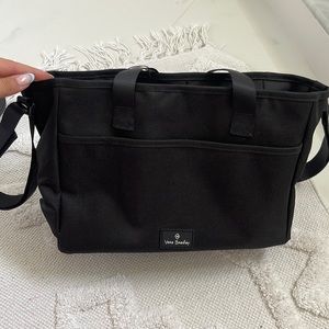 NWT | VERA BRADLEY- black shower caddy with rubber dividers